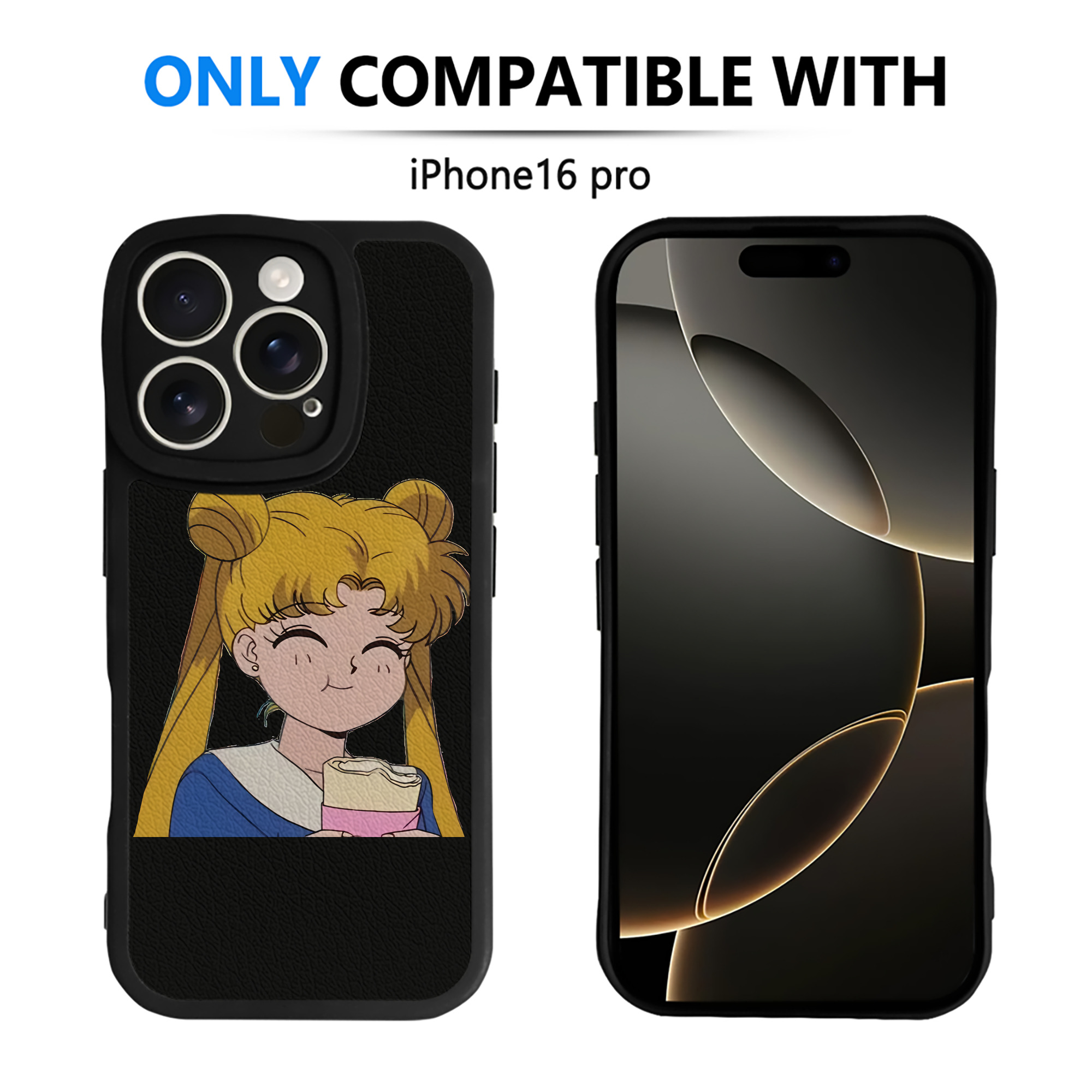 （画像用） 美少女戦士セーラームーン 愛野 美奈子 あいの みなこ Sailor Moon Aino Minako 【iPhone 16シリーズ対応】シリコンスマホケース（レザー調） 材質：シリコン